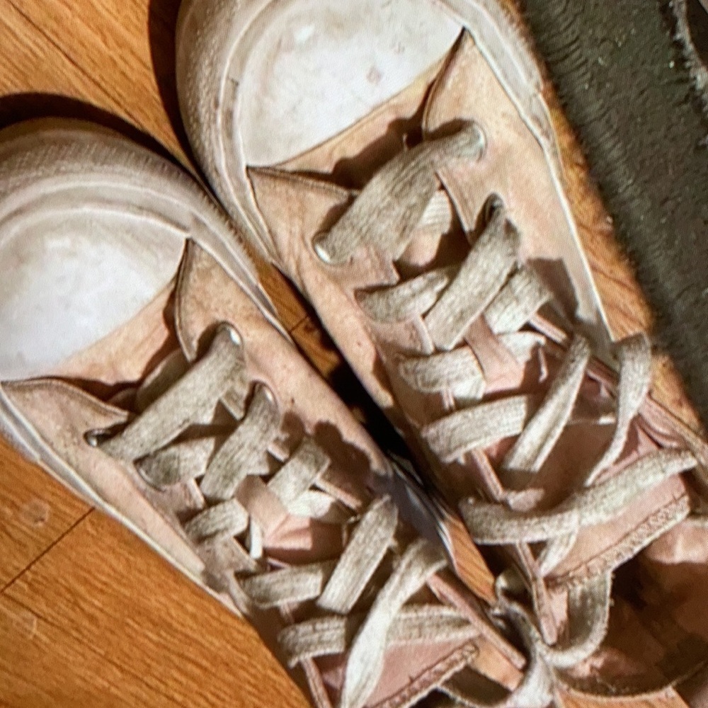 Color purple outfit features vibrant shoes